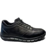 Voyager Erkek Deri Spor Ayakkabı Günlük Giyim-Casual Model - 01-Siyah