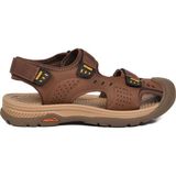 Voyager Erkek Kahve Kapalı Burun Cırtlı Günlük Yürüyüş Outdoor Sandalet E337 M