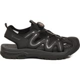 Voyager Erkek Outdoor Trekking Sandalet Çevirmeli Hızlı Bağlama Kapalı Burun Nefes Alabilen Siyah E339 M