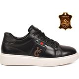 Voyager Erkek Siyah Hakiki Deri Bağcıklı Rahat Smart Casual Ayakkabı Sneaker M196 M