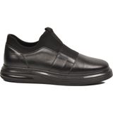 Voyager Erkek Siyah Hakiki Deri Erkek Slip-On Günlük Ayakkabı Sneaker 6961 M