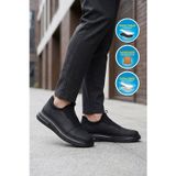 Voyager Erkek Siyah Nubuk Hakiki Deri Erkek Slip-On Günlük Ayakkabı Sneaker 6961