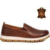 Voyager Erkek Taba Hakiki Deri Rahat Tabanlı Şık Makosen Casual Ayakkabı Loafer 6574 M