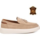 Voyager Erkek Ten Süet Rahat Tabanlı Şık Hakiki Deri Smart Casual Ayakkabı Loafer 6795 M