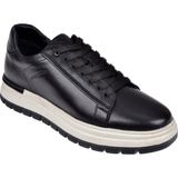 Voyager Hakiki Deri Erkek Spor Ayakkabı Sneaker VOY-387 Siyah