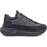 Voyager M434 Hakiki Deri Erkek Sneaker Ayakkabı - Siyah