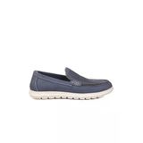 Voyager Mavi Nubuk Hakiki Deri Anatomik Hafızalı Rahat Taban Erkek Casual Ayakkabı Loafer M732