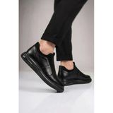 Voyager Siyah Hakiki Deri Slip-On Konfor Taban Erkek Casual Ayakkabı Sneaker 6961 M