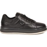 Voyager Siyah Memory Taban Premium Casual Ayakkabı Hakiki Deri Erkek Günlük Sneaker M030 M