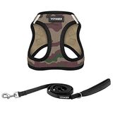 Voyager Step-in Air All Weather File Kablo Demeti ve Yansıtıcı Köpek 1,5 m Neopren Saplı Tasma Kombo Küçük, Orta ve Büyük Irk Yavrular için Best Pet Supplies - Army Base, S