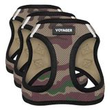 Voyager Step-In Air Dog Koşum Takımı - Best Pet Supplies tarafından Küçük ve Orta Boy Köpekler için Tüm Hava Koşullarına Uygun Örgü Yelek Koşum Takımı - Army Base, XS (3 paketi)