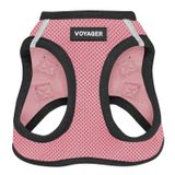 Voyager Step-In Air Köpek Koşum Takımı - Best Pet Supplies Küçük ve Orta Ölçekli Köpekler için Yelek Koşumunda Tüm Hava Mesh Basamağı - Pembe Tabanlı, M