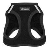 Voyager Step-In Air Köpek Koşum Takımı - Best Pet Supplies Küçük ve Orta Ölçekli Köpekler için Yelek Koşumunda Tüm Hava Mesh Basamağı - Siyah, XL