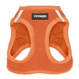 Voyager Step-in Air Köpek Koşum Takımı - Best Pet Supplies Küçük ve Orta Ölçekli Köpekler ve Kediler için Yelek Koşumunda Tüm Hava Mesh Basamağı - Koşum Takımı (Turuncu), XX-Small