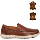 Voyager Taba Hakiki Deri Yumuşak Rahat Tabanlı Erkek Casual Ayakkabı Loafer M556 M
