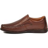 Voyager Taba Hakiki Rahat Konfor Tabanlı Delikli Erkek Günlük Ayakkabı Loafer Sensitive 3237-1 M