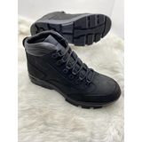 Voyager Unisex Gerçek Nubuk Deri Bilekte Siyah Trekking Bot (3965)