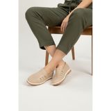 Voyager Z110 Kadın Günlük Hakiki Deri Ortopedik Ayakkabı Bej