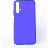 Voyo Huawei Honor 20 Kılıf Soft ve Pürüzsüz Yüzeyli Ipeksi Silikon Kapak - Saks Mavi