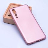 Voyo Huawei P20 Pro Kılıf Soft ve Pürüzsüz Yüzeyli Ipeksi Silikon Kapak - Rose Gold
