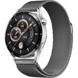 Voyo Huawei Watch Gt Pro 6 / Gt 6 46MM Saat Kordonu Metal Hasır Tasarım Mıknatıslı Kordon Kayış Strap - Gri
