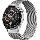 Voyo Huawei Watch Gt Pro 6 / Gt 6 46MM Saat Kordonu Metal Hasır Tasarım Mıknatıslı Kordon Kayış Strap - Siyah