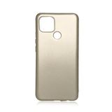 Voyo Oppo A15S Kılıf Soft ve Pürüzsüz Yüzeyli Ipeksi Silikon Kapak - Gold