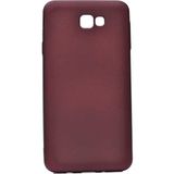 Voyo Samsung Galaxy A3 2017 Kılıf Soft ve Pürüzsüz Yüzey Ipeksi Silikon Kapak Hopy - Mürdüm