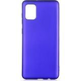 Voyo Samsung Galaxy A31 Kılıf Soft ve Pürüzsüz Yüzey Ipeksi Silikon Kapak Hopy - Saks Mavi