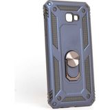Voyo Samsung Galaxy J4 Plus Kılıf Ultra Koruyan Yüzüklü Tank Stand Olan Mıknatıslı Voyotank - Lacivert