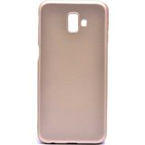 Voyo Samsung Galaxy J6 Plus Kılıf Soft ve Pürüzsüz Yüzey Ipeksi Silikon Kapak Hopy - Gold