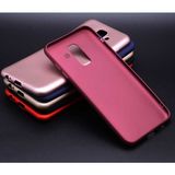 Voyo Samsung Galaxy J8 Kılıf Soft ve Pürüzsüz Yüzey Ipeksi Silikon Kapak Hopy - Mürdüm