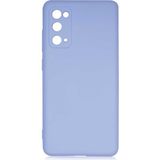 Voyo Samsung Galaxy S20 Fe Kılıf Kamera Korumalı Içi Kadife Silikon Kapak Hopy - Mavi