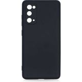 Voyo Samsung Galaxy S20 Fe Kılıf Kamera Korumalı Içi Kadife Silikon Kapak Hopy - Siyah