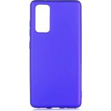 Voyo Samsung Galaxy S20 Fe Kılıf Soft ve Pürüzsüz Yüzey Ipeksi Silikon Kapak Hopy - Saks Mavi