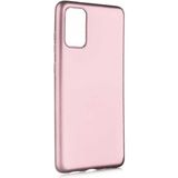 Voyo Samsung Galaxy S20 Plus Kılıf Soft ve Pürüzsüz Yüzey Ipeksi Silikon Kapak Hopy - Rose Gold