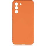 Voyo Samsung Galaxy S21 Fe Kılıf Kamera Korumalı Içi Kadife Silikon Kapak Hopy - Turuncu