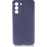 Voyo Samsung Galaxy S21 Fe Kılıf Soft ve Pürüzsüz Yüzey Ipeksi Silikon Kapak Hopy - Lacivert