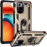 Voyo Xiaomi Poco X3 Gt Kılıf Ultra Koruyan Yüzüklü Tank Stand Olan Mıknatıslı Voyotank - Gold