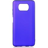 Voyo Xiaomi Poco X3 Kılıf Soft ve Pürüzsüz Yüzey Ipeksi Silikon Kapak Hopy - Saks Mavi