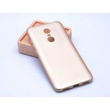 Voyo Xiaomi Redmi 5 Plus Kılıf Soft ve Pürüzsüz Yüzey Ipeksi Silikon Kapak Hopy - Gold