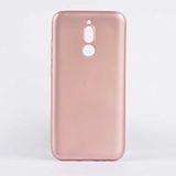 Voyo Xiaomi Redmi 8 Kılıf Soft ve Pürüzsüz Yüzey Ipeksi Silikon Kapak Hopy - Rose Gold
