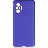 Voyo Xiaomi Redmi Note 10 Pro Kılıf Soft ve Pürüzsüz Yüzey Ipeksi Silikon Kapak Hopy - Saks Mavi
