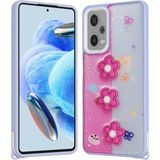 Voyo Xiaomi Redmi Note 12 Pro Plus 5g Desenli Kabartmalı Figürlü Kapak Kılıf - Mor