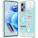 Voyo Xiaomi Redmi Note 12 Pro Plus 5g Desenli Kabartmalı Figürlü Kapak Kılıf - Yeşil