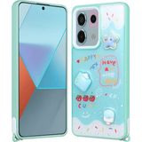 Voyo Xiaomi Redmi Note 13 Pro 5g Desenli Kabartmalı Figürlü Kapak Kılıf - Yeşil