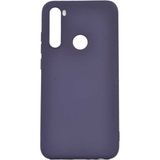 Voyo Xiaomi Redmi Note 8 Kılıf Soft ve Pürüzsüz Yüzey Ipeksi Silikon Kapak Hopy - Lacivert
