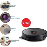 Vpm 3000 Serisi Robot Süpürge, 4000PA Emiş , Mop, Homerun , 4800 Mah , Siyah XU3000