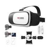 Vr Box Sanal Gerçeklik Gözlüğü Bluetooth Kumandalı 6İnc - Beyaz