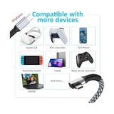 Vr-C Oculus Quest ile Uyumlu Vr5 Link Kablosu 5 M, 5gbps USB 3.2 Gen 1 Hızlı Veri Aktarımı, Hızlı Şarj Usb-C, Quest 2 Uyumlu (Type C To Type C) Kablo; Sanal Gerçeklik Gözlüğü Uyumlu - 1 GB - 00-Siyah - Beyaz - Option-1